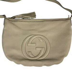 Gucci Soho Shoulder Bag White Leather